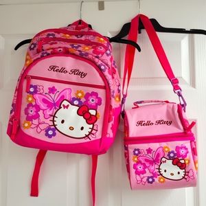 Hello Kitty backpack and lunchbox